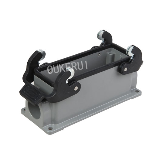 16B Gắn bề mặt M25 Cắm Đòn bẩy nhựa đôi Vỏ kết nối nhiệm vụ nặng nề