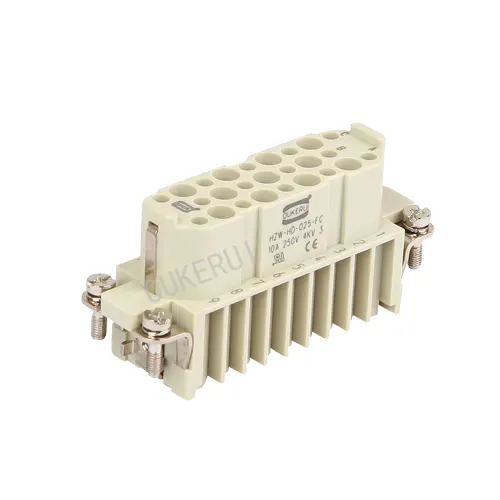 25 Pin 10A Đầu nối nhiệm vụ nặng Chèn nữ