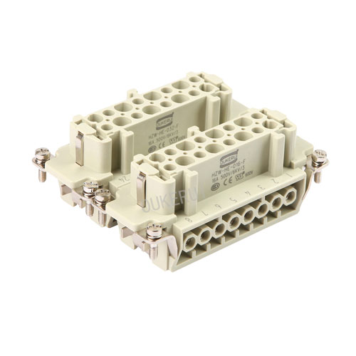 32 Pin 16A 500V Heavy Duty Connector Nữ Chèn